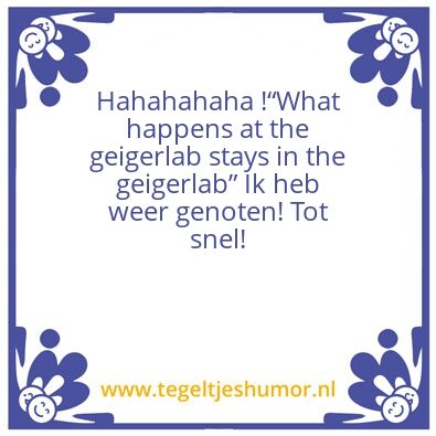 Tegeltje: Cor