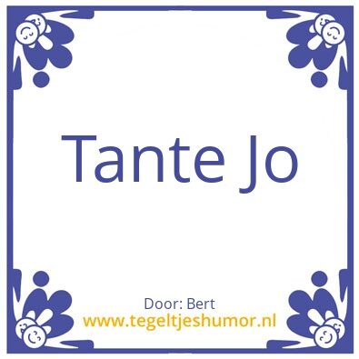 Tegeltje: Bert