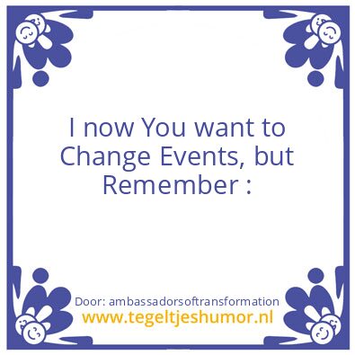 Tegeltje: I Know.