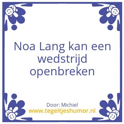 Tegeltje: Noa