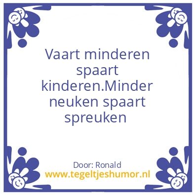 Tegeltje: Aardig