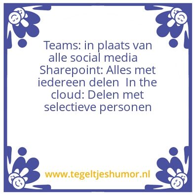 Tegeltje: TSC