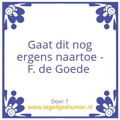 Tegeltje: Test