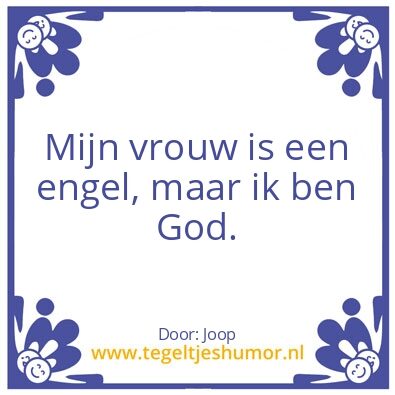 Tegeltje: God