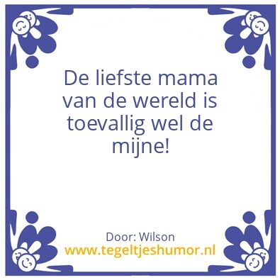Tegeltje: Mama