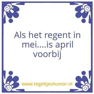 Tegeltje: regen