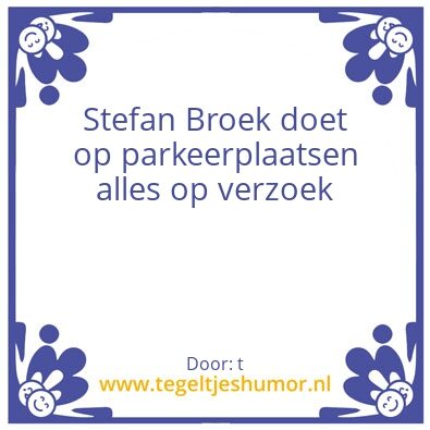 Tegeltje: t