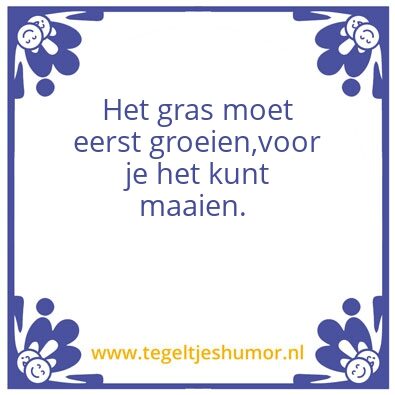 Tegeltje: Gras