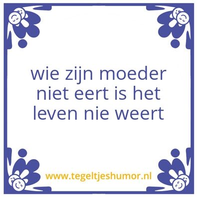 Tegeltje: moeder