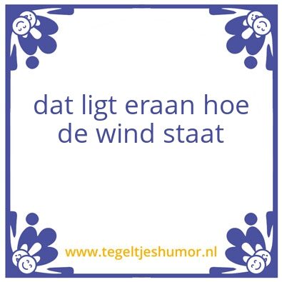 Tegeltje: x
