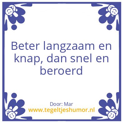Tegeltje: Tegel