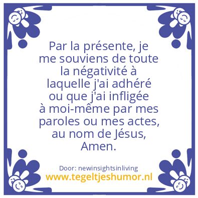 Tegeltje: prayer
