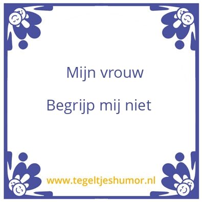 Tegeltje: Vrouw