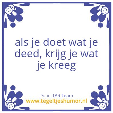 Tegeltje: Ik