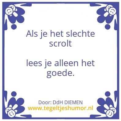 Tegeltje: Scrollen