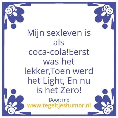 Tegeltje: cola