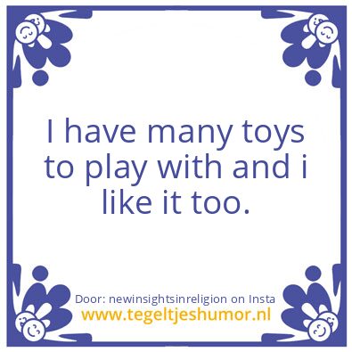 Tegeltje: Play ?