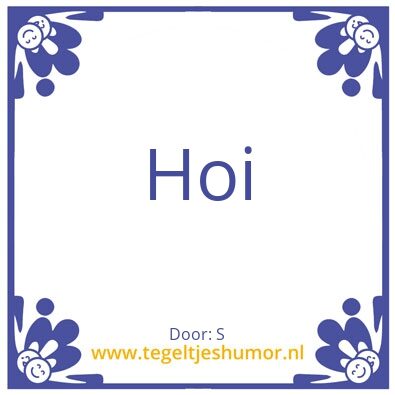 Tegeltje: S