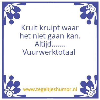 Tegeltje: VWT