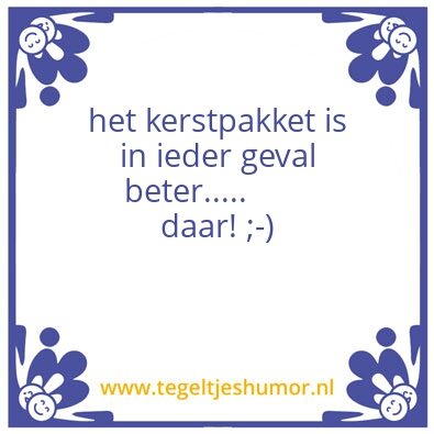 Tegeltje: grap