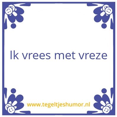 Tegeltje: Feike