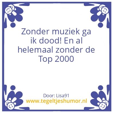 Tegeltje: Top 2000