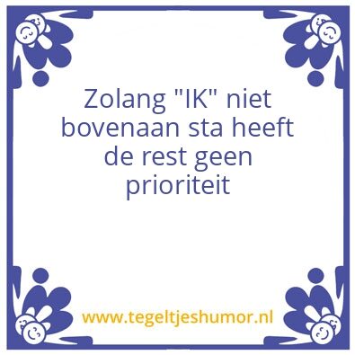 Tegeltje: IK