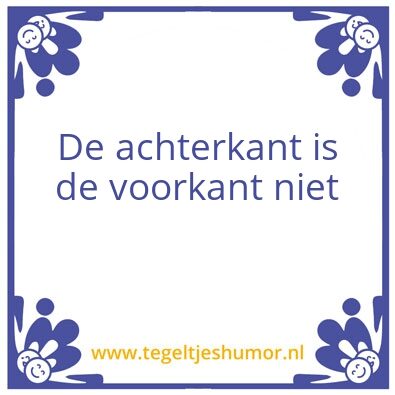 Tegeltje: D