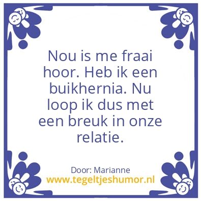 Tegeltje: breuk