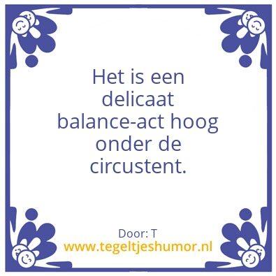 Tegeltje: Circus
