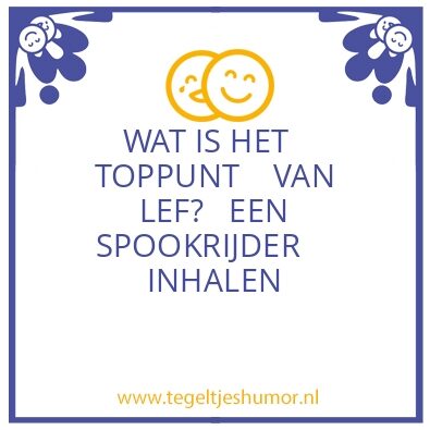 Tegeltje: LEF