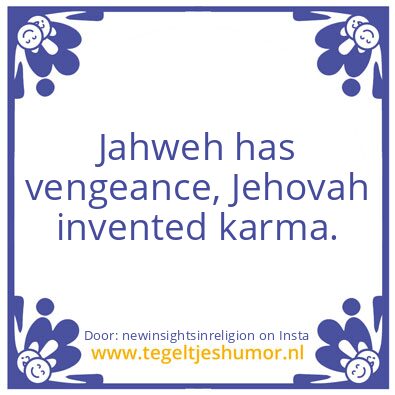 Tegeltje: karma