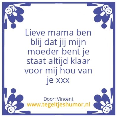 Tegeltje: Mama