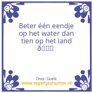 Tegeltje: Eendjes