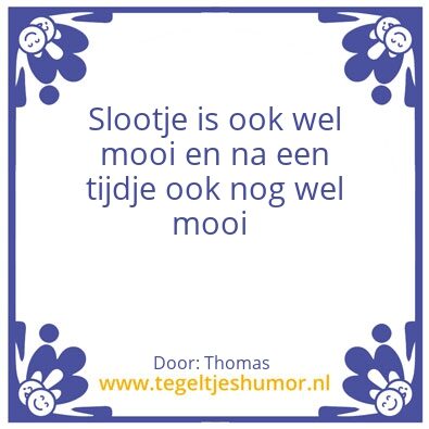 Tegeltje: Moii