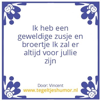 Tegeltje: Geweldig