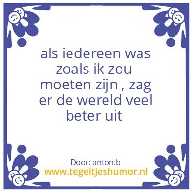 Tegeltje: ikke