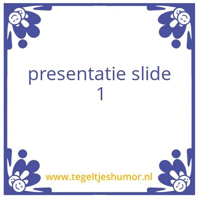 Tegeltje: schoolproject