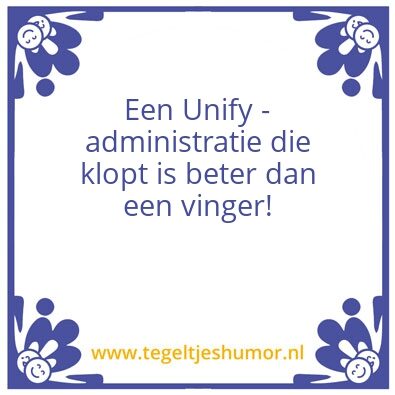 Tegeltje: Unify