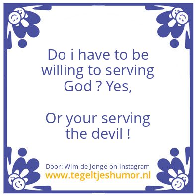 Tegeltje: serving
