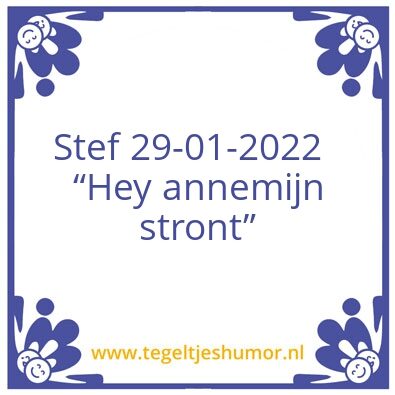 Tegeltje: Stef