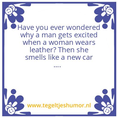 Tegeltje: Leather