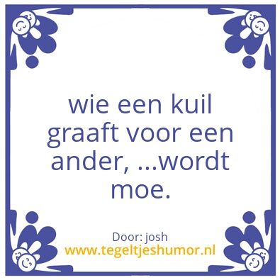 Tegeltje: bru
