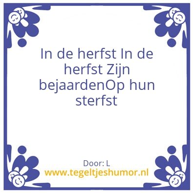 Tegeltje: Herfst