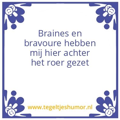 Tegeltje: braines