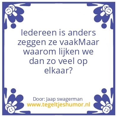 Tegeltje: Anders