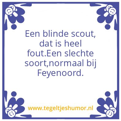 Tegeltje: Feyenoord