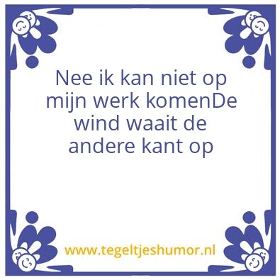 Tegeltje: Wind