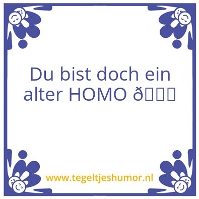 Tegeltje: jan