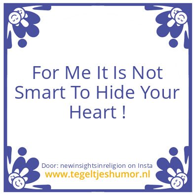 Tegeltje: Face It …